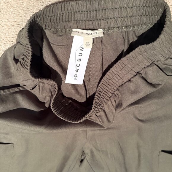 Pacsun La Hearts Linen Pull-On Baggy Cargo Pants - Picture 5 of 5